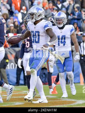 Detroit Lions running back Jamaal Williams (30) rushes during the first ...