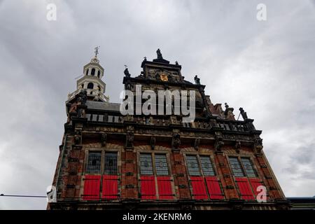 The Hague, Netherlands. 31th Oct 2022. Old town hall in The Hague, Netherlands. Stock Photo