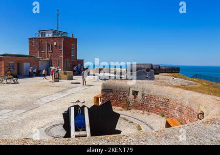 The Needles Old Battery, Isle of Wight, Hampshire, England,United Kingdom Stock Photo