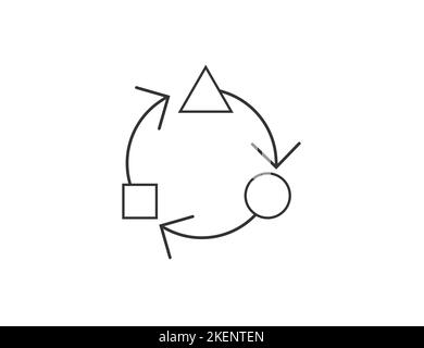 Adaptation, change icon. Vector illustration Stock Vector