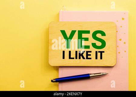 Blank white paper and colored pencil on wooden background Stock Photo