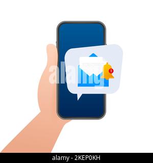 Template with reminder. Calendar deadline. Alert message Stock Vector