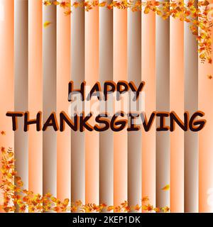 Happy Thanksgiving vector illustration. Happy Thanksgiving logo. Sign. Black Friday flyer. Poster. Vector. Illustration. Happy Thanksgiving Stock Vector