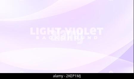 Abstract unsaturated very light violet background with translucent rounded shapes. Subtle vector graphic pattern Stock Vector