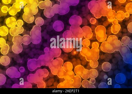 Shape of bacterial cell: cocci, bacilli, spirilla bacteria background Stock Photo