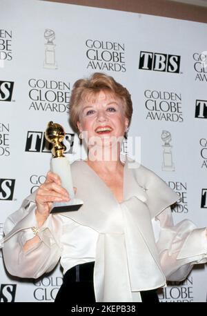 Angela Lansbury at the  49th Annual Golden Globe Awards at the Beverly Hilton Hotel in Beverly Hills, California on January 18, 1992 Credit: Ralph Dominguez/MediaPunch Stock Photo