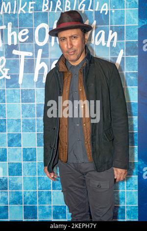 NEW YORK, NEW YORK - NOVEMBER 13: Aasif Mandvi attends 'The Old Man & The Pool' opening night at Vivian Beaumont Theatre at Lincoln Center on November 13, 2022 in New York City. Credit: Ron Adar/Alamy Live News Stock Photo