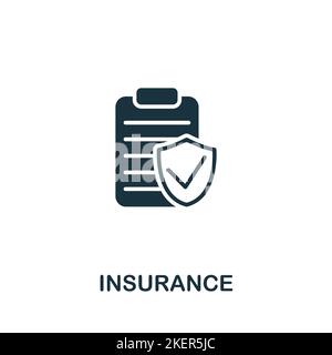 Insurance icon. Monochrome simple Investments icon for templates, web ...