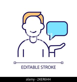 Comments RGB color icon Stock Vector