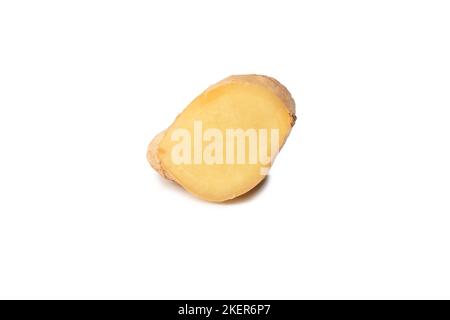 Ginger root isolated on a white background. Stock Photo