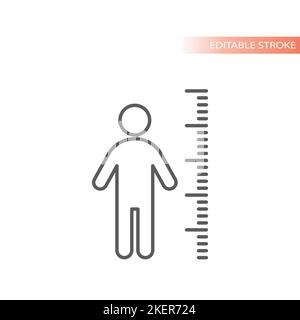 Height measurement man Cut Out Stock Images & Pictures - Alamy