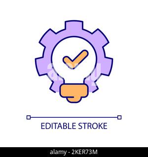 Practical idea RGB color icon Stock Vector