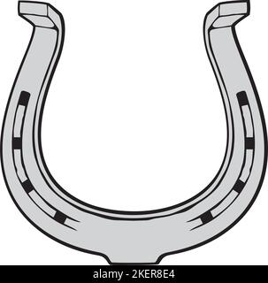 horse shoe for wild west icon sketch hand drawn illustration isolated with  white background Stock Vector Image & Art - Alamy