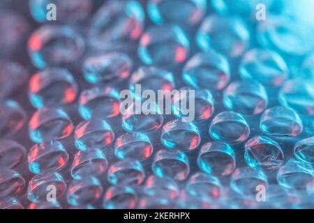 colored bubble wrap for packaging for shipping Stock Photo