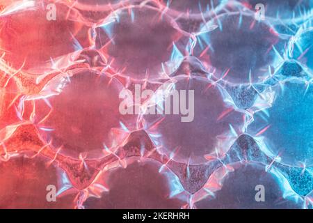 colored bubble wrap for packaging for shipping Stock Photo