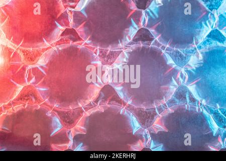colored bubble wrap for packaging for shipping Stock Photo