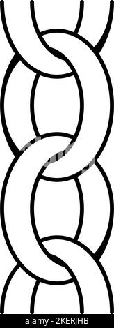 belcher rolo chain line icon vector illustration Stock Vector Image ...