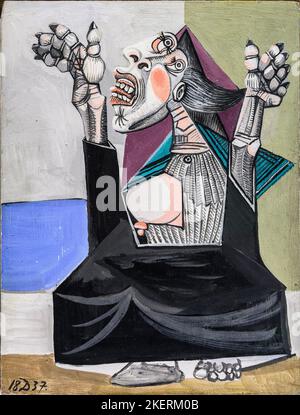 The supplicant,  gouache on panel, 1937, by the Spanish artist, Pablo Picasso 1881-1973. Stock Photo
