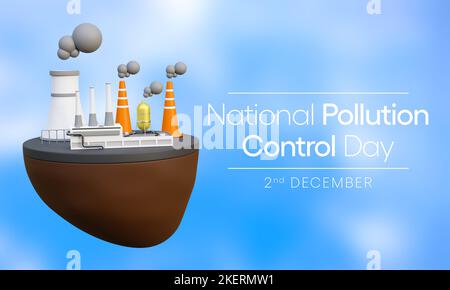 National Pollution control day is observed every year on December 2 Stock Photo