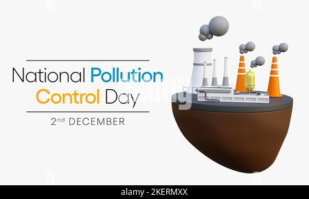 National Pollution control day is observed every year on December 2 Stock Photo