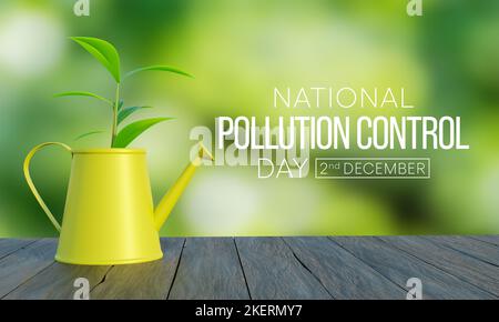 National Pollution control day is observed every year on December 2 Stock Photo