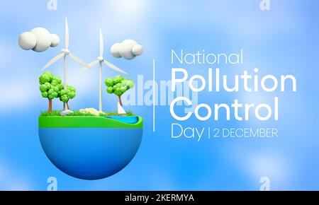 National Pollution control day is observed every year on December 2 Stock Photo