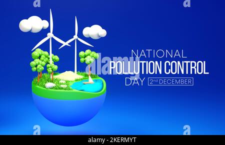 National Pollution control day is observed every year on December 2 Stock Photo