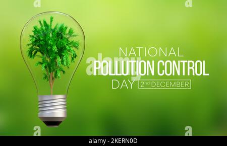 National Pollution control day is observed every year on December 2 Stock Photo