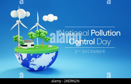 National Pollution control day is observed every year on December 2 Stock Photo