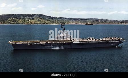 USS Hornet CV-12 Stock Photo