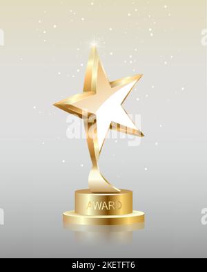 Star trophy winner award. Vector Stock Vector Image & Art - Alamy