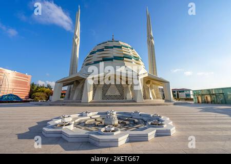 Marmara University Faculty of Theology Mosque in Istanbul, Turkey. Stock Photo