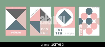 Cover template, annual report, poster, flat brochure. Geometry background, creative composition. Abstract page, presentation. Vector design Stock Vector