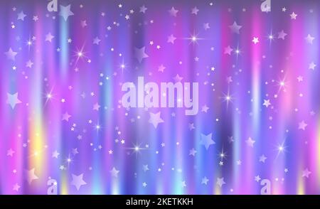 Fantasy background in sparkling stars for design. Vector illustration for children. Stock Vector