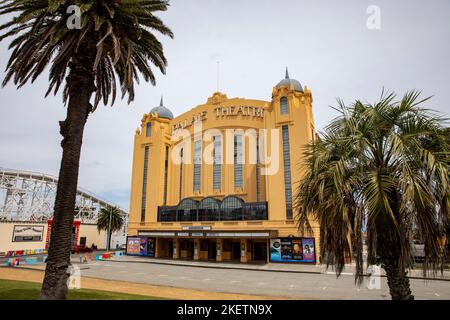 Palais Theatre art deco venue and Australia's largest seated theatre, in the beach suburb of St Kilda Melbourne ,Victoria, Australia Stock Photo