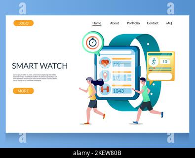 Electronics Digital Technology Landing Header Vector Stock Vector Image ...