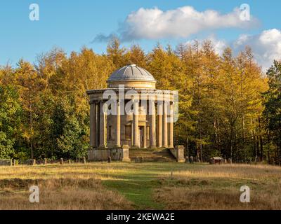 The Rotunda temple in the parkland of Wentworth Castle Gardens, Barnsley, South Yorkshire, UK Stock Photo