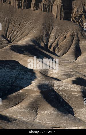 Eroded Badlands, 'Moonscape Overlook', Hanksville, Utah Stock Photo