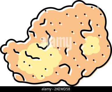 travertine stone color icon vector illustration Stock Vector Image ...