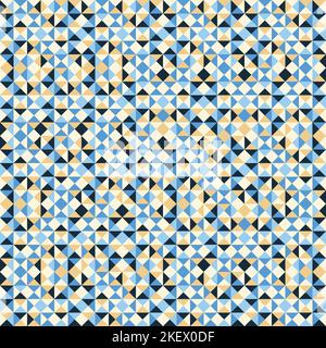 Abstract blue triangles design pattern Stock Vector