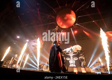 London, UK, 14/11/2022, Rock band Within Temptation performing in concert at The O2, London.Credit: John Barry/Alamy Live News Stock Photo
