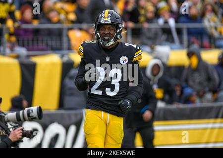 Pittsburgh Steelers safety Damontae Kazee (23) during an NFL football game  against the Las Vegas Raiders, Sunday, Dec. 24, 2022, in Pittsburgh. (AP  Photo/Tyler Kaufman Stock Photo - Alamy