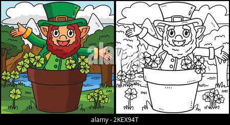 Saint Patricks Day Leprechaun Illustration Stock Vector