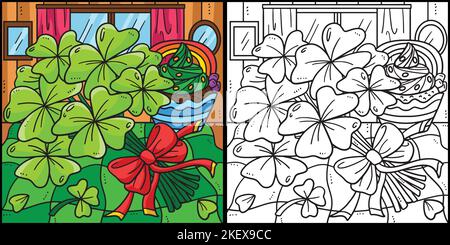 St. Patricks Day Bundle of Shamrocks Illustration Stock Vector