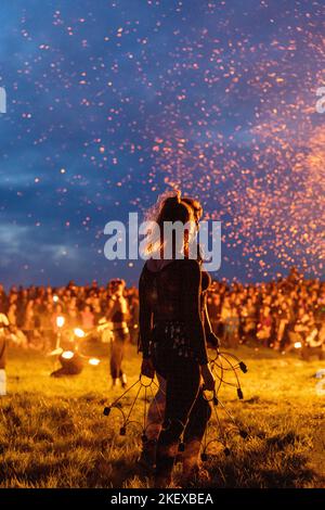 Fire Festival Ireland 2022 Stock Photo