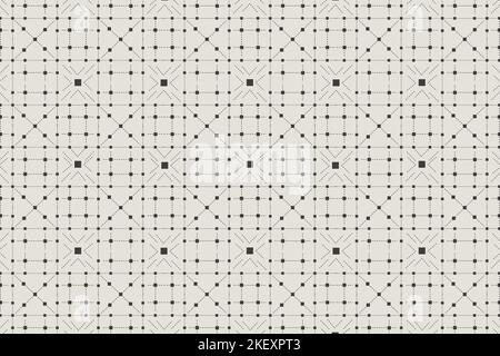 Seamless pattern Beautiful fabric background. Repeating geometric tiles with dotted Vector texture ,Illustration. Stock Vector