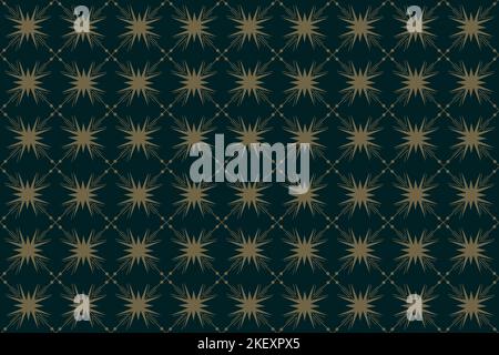 Seamless pattern Beautiful ornamented fabric background. Repeating geometric tiles with dotted Vector texture, Illustration. Stock Vector