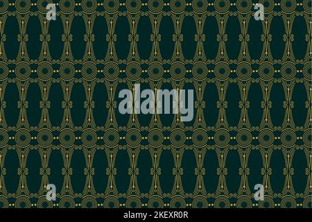 Seamless pattern Beautiful ornamented fabric background. Repeating geometric tiles with dotted Vector texture, Illustration. Stock Vector