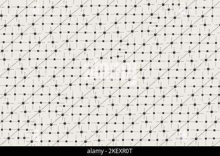 Seamless pattern Beautiful fabric background. Repeating geometric tiles with dotted Vector texture ,Illustration. Stock Vector