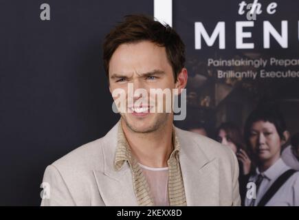 New York, United States. 14th Nov, 2022. Nicholas Hoult arrives on the red carpet at 'The Menu' New York Premiere at AMC Lincoln Square Theater on Monday, November 14, 2022 in New York City. Photo by John Angelillo/UPI Credit: UPI/Alamy Live News Stock Photo